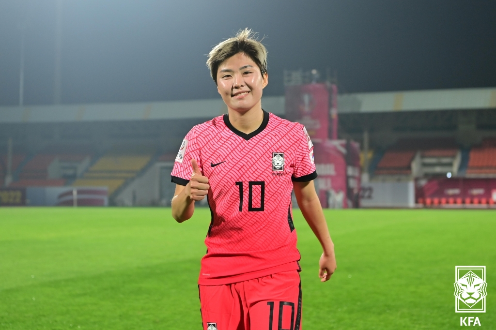 지소연. /사진=대한축구협회 제공