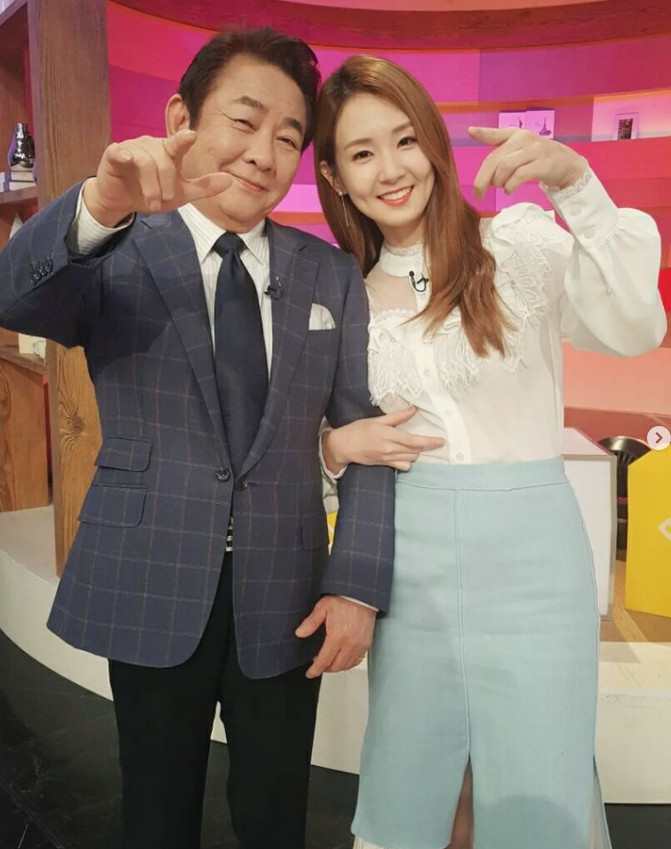 방송인 허참, 오정연 /사진=오정연 인스타그램
