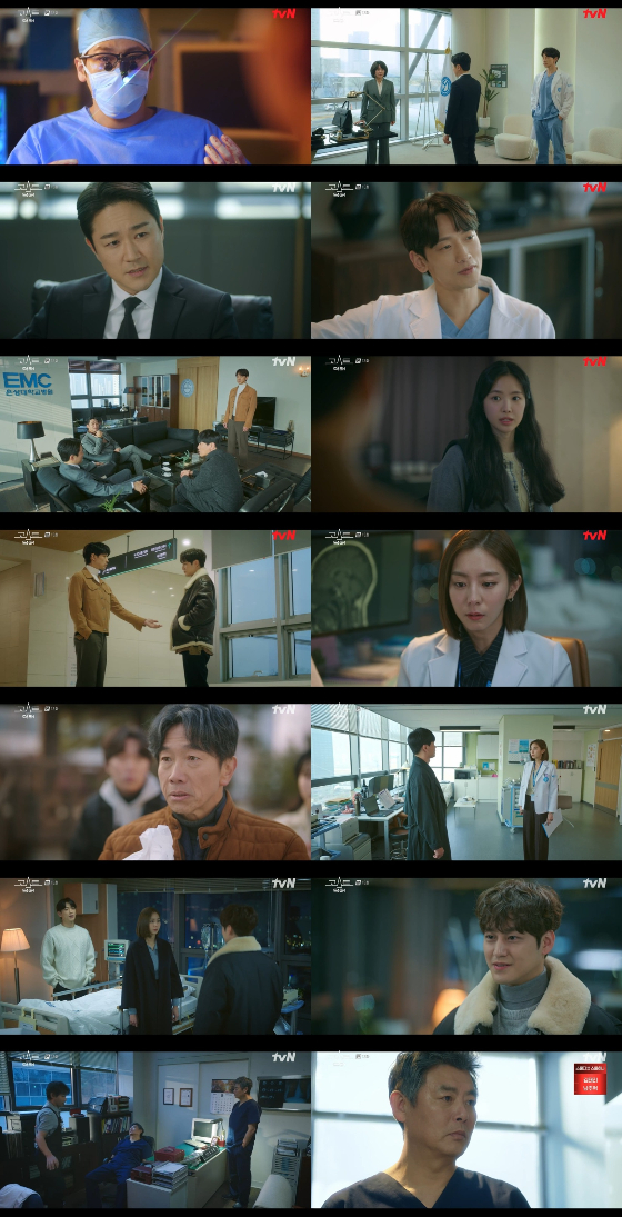 tvN 월화드라마 '고스트 닥터'에서 정지훈이 김범 때문에 자신의 목숨을 내걸었다./사진=tvN 월화드라마 '고스트 닥터' 방송 화면 캡처