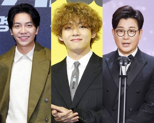 이승기, 방탄소년단 뷔, 김성주 /사진=JTBC(이승기), 스타뉴스(뷔), SBS(김성주)