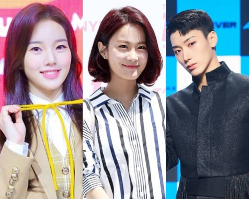 위클리 이수진, 김지민, 에이티즈 산 /사진=플레이엠엔터테인먼트(이수진), 스타뉴스(김지민), KQ엔터테인먼트(산)