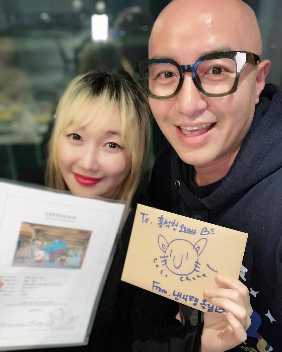 낸시랭, 홍석천/사진=낸시랭 인스타그램