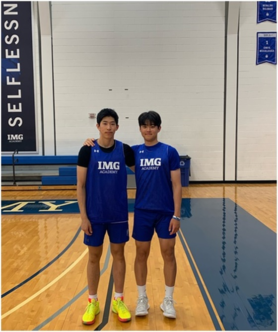 김승우(왼쪽)와 권민. /사진=KBL 제공