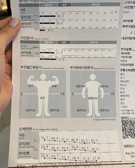 기상캐스터 김가영이 자신의 체중을 공개했다./사진=김가영 인스타그램