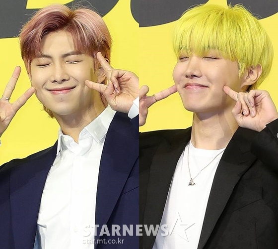 방탄소년단 RM(왼쪽), 제이홉 /사진=김창현 기자