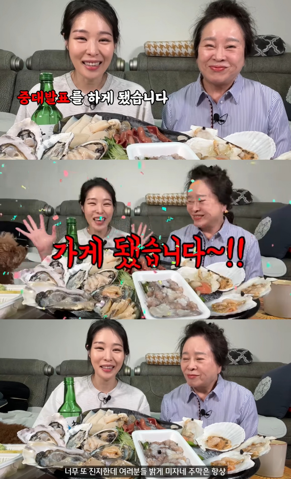 미자 결혼 발표 /사진=유튜브 채널 '미자네 주막' 영상 캡처