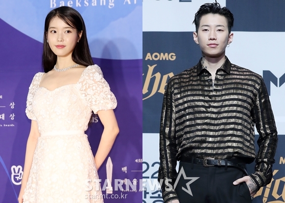 가수 아이유, 박재범./사진=김창현 기자 chmt@(사진 오른쪽), 김휘선 기자 hwijpg@