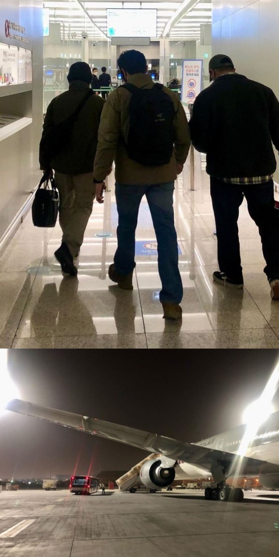 우크라이나에 출국하는 이근 전 대위 /사진=인스타그램