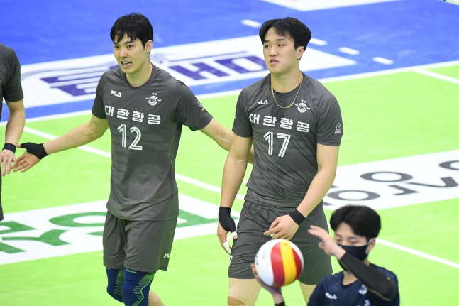 대한항공 선수단./사진=한국배구연맹