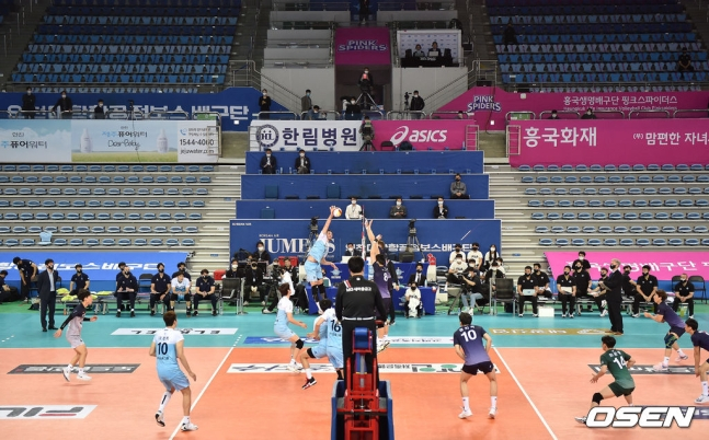 V리그 남자부 포스트시즌 일정이 축소됐다. /사진=OSEN