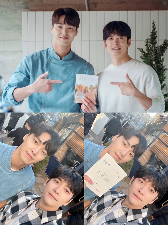 JTBC 수목드라마 '서른, 아홉'에 특별출연한 강태오(사진 위 오른쪽),/사진=JTBC스튜디오, 맨오브크리에이션