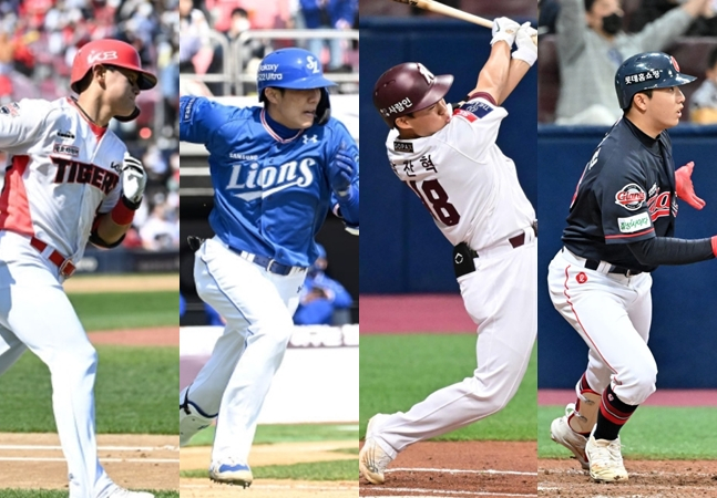 KIA 김도영, 삼성 이재현, 키움 박찬혁, 롯데 조세진(왼쪽부터)./사진=OSEN