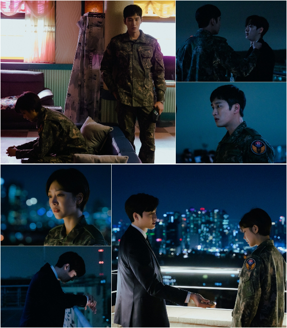 tvN 월화드라마 '군검사 도베르만'의 안보현, 조보아/사진제공=tvN
