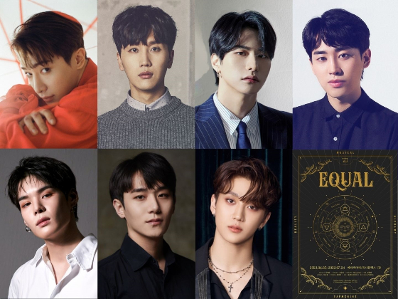 좌측부터 원호, 이현석(브로맨스), 강승식(빅톤), 김경록 하단 촤즉부터 임세준(빅톤), 신혁수, 홍주찬(골든차일드) / 사진=신스웨이브