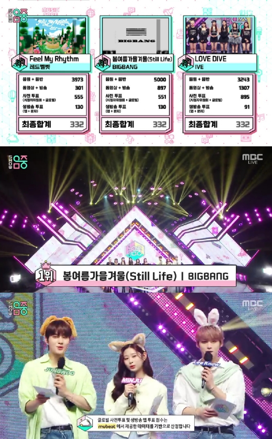 빅뱅 1위 / 사진=MBC 쇼 음악중심