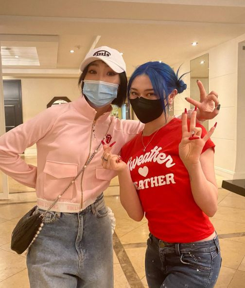 알렉사(왼쪽)와 2NE1멤버 공민지 / 사진출처=알렉사 공식 인스타그램
