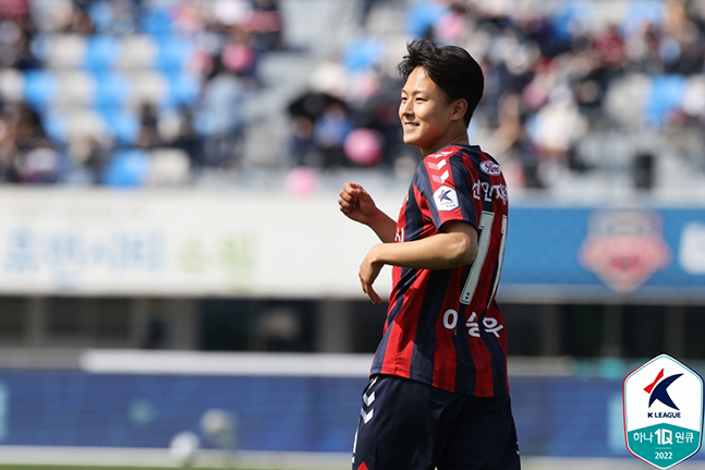 수원FC 이승우. /사진=한국프로축구연맹