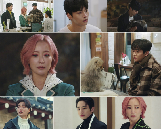 MBC 금토드라마 '내일'에서 김희선, 로운, 윤지온이 사람에 이어 노견의 마음까지 헤아렸다./사진=MBC '내일' 방송화면 캡처