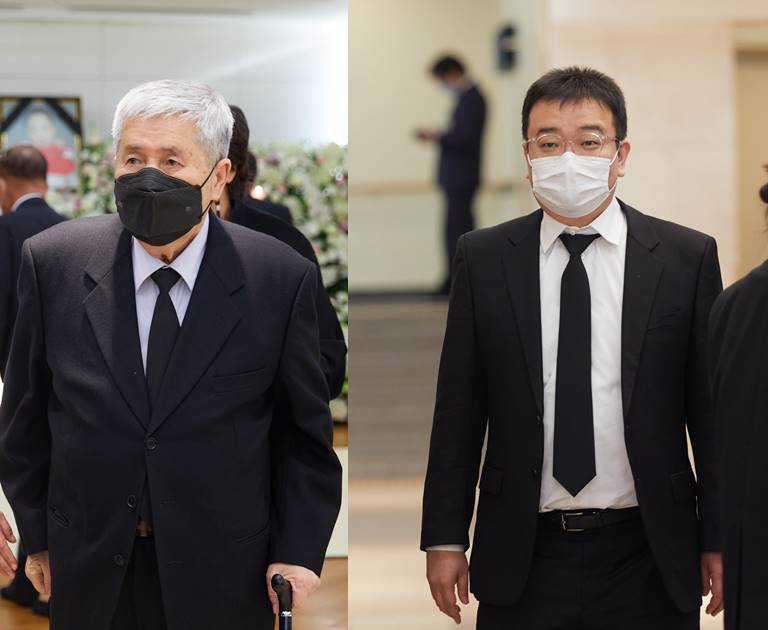 임권택 감독, 연상호 감독 /사진제공=강수연 배우 장례 위원회