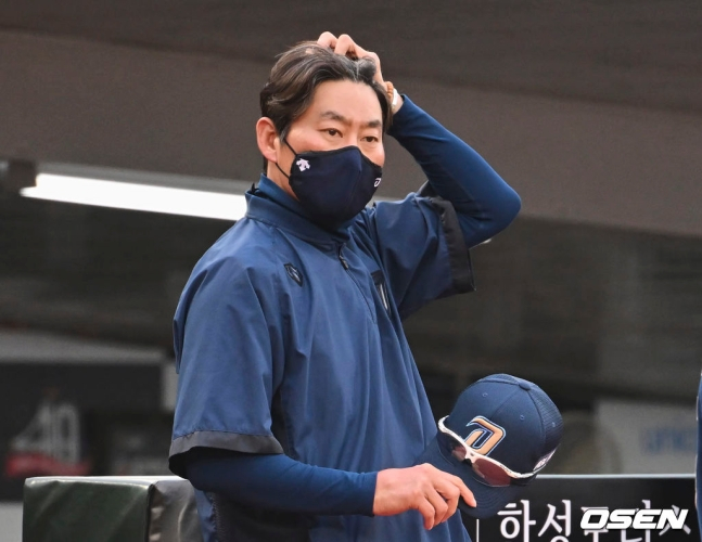 강인권 NC 감독대행. /사진=OSEN