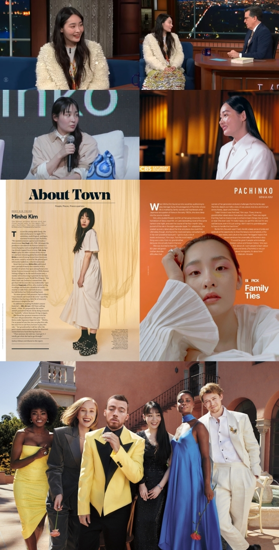 김민하 / 사진=The late night show with Stephen Colbert, Indie Wire, CBS morning show, The Hollywood Reporter, Emmy Magazine, Vanity Fair