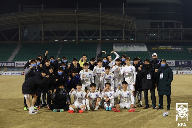K3리그 부산교통공사축구단 선수들. /사진=대한축구협회