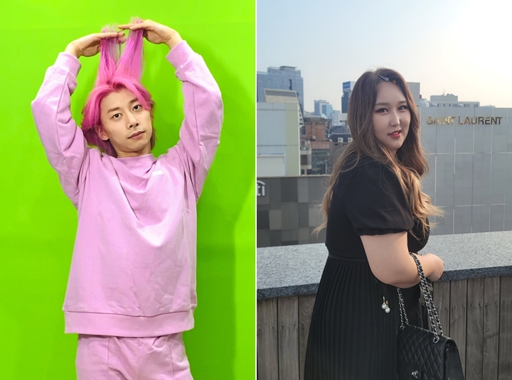 곽윤기, 풍자 /사진제공=미디어에스, 초록뱀미디어