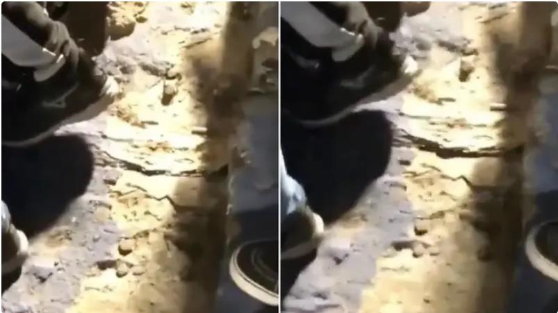 보카 주니어스 홈구장이 팬들이 뛸 때마다 바닥이 갈라지고 있다./사진=영국 스포츠바이블 캡처