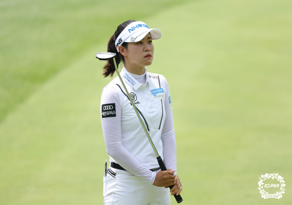 박민지가 10일 대포하우스디오픈 최종라운드에 나서고 있다./사진=KLPGA