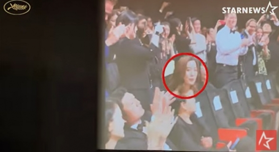 칸 영화제 '헌트' 시사에 참석했던 임세령 부회장 /사진= 김미화 기자