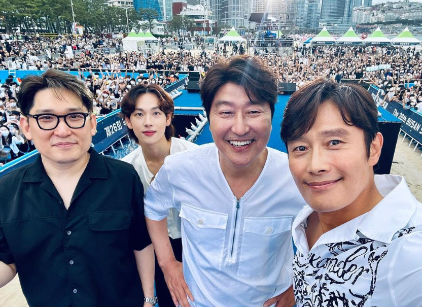 한재림 감독, 임시완, 송강호, 이병헌/사진=이병헌 인스타그램