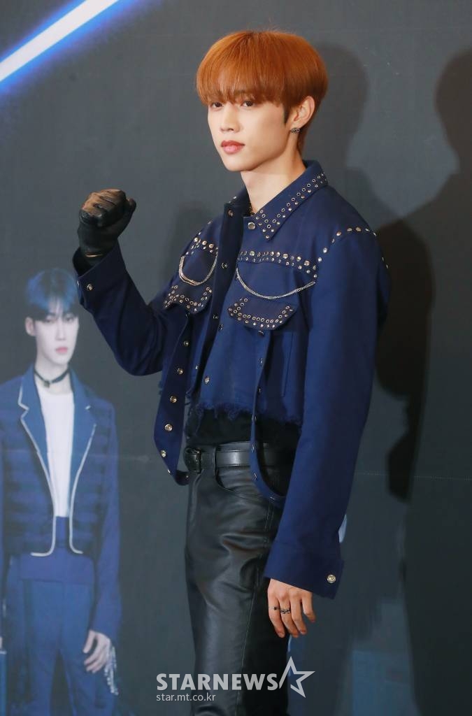 그룹 더보이즈(THE BOYZ) 선우가 7일 오후 서울 올림픽공원 KSPO DOME에서 진행된 첫 월드 투어 '더비존'(THE BOYZ WORLD TOUR : THE B-ZONE IN SEOUL ENCORE) 기자간담회에 참석해 포즈를 취하고 있다. /2022.08.07 /사진=이동훈 기자 photoguy@