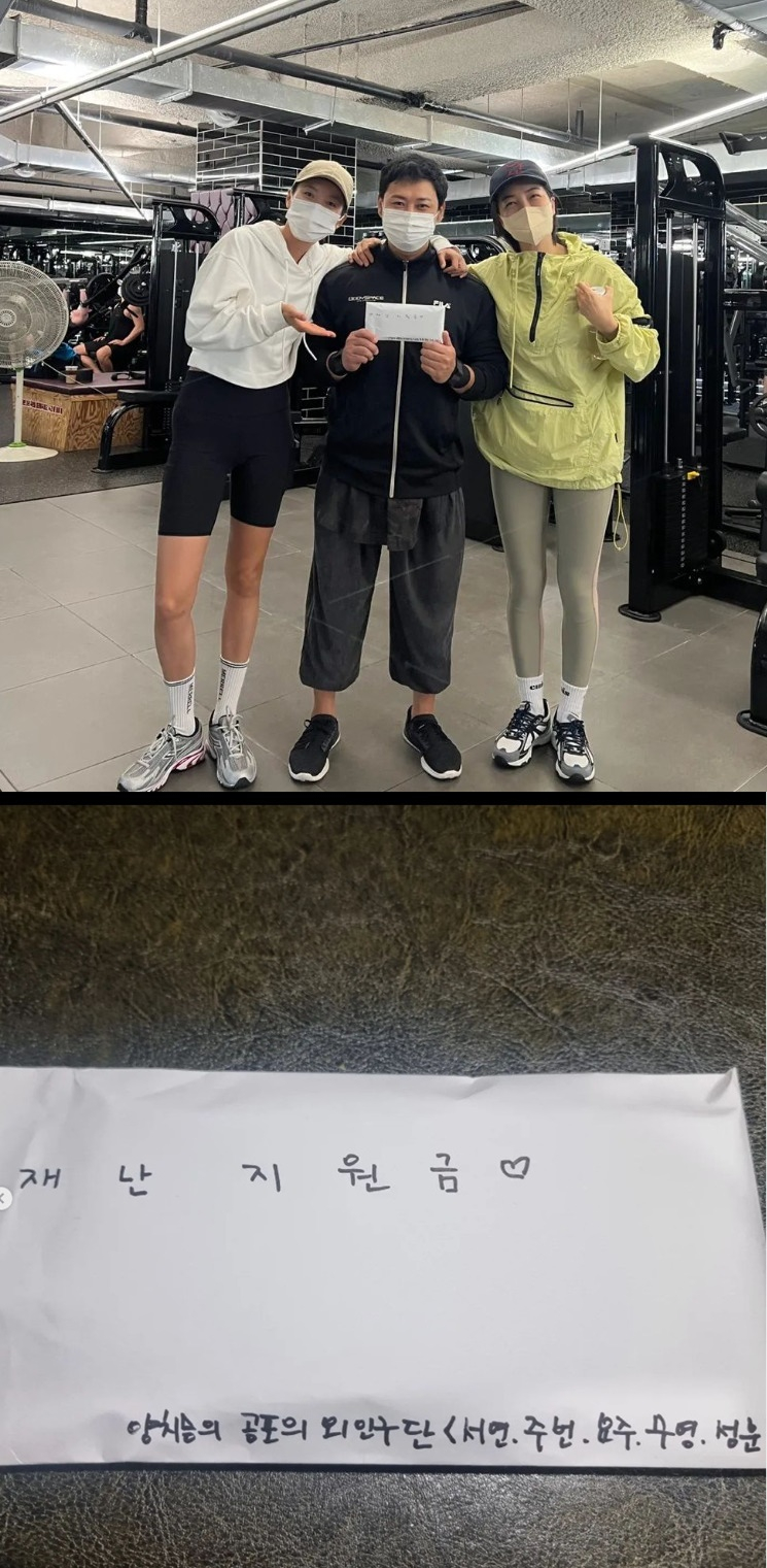 배우 한효주, 양치승, 진서연/사진=양치승 인스타그램