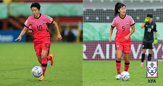 천가람(왼쪽), 이수인. /사진=대한축구협회 제공