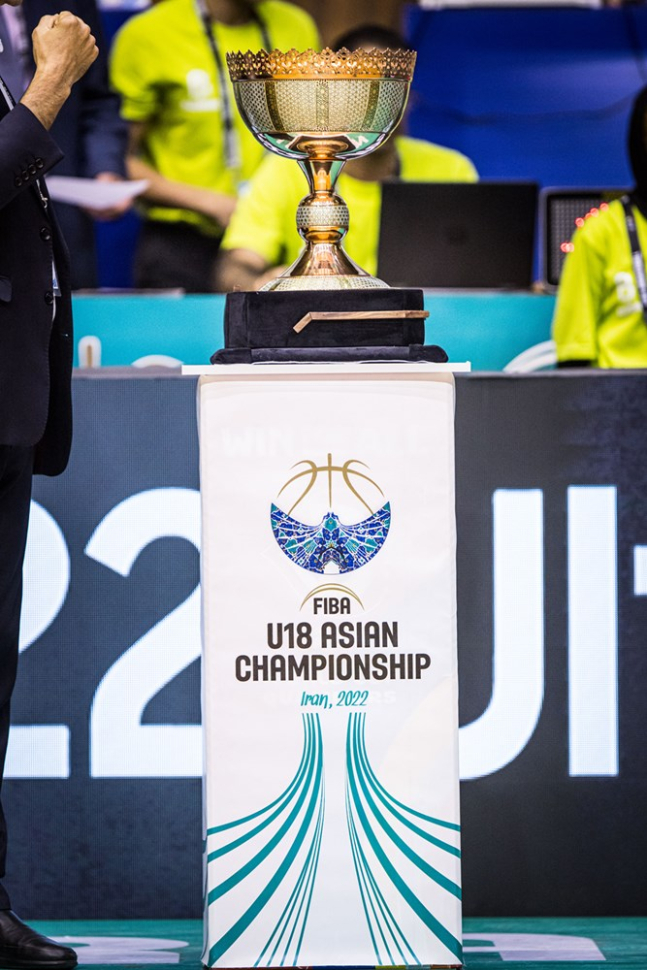 2022 FIBA U18 아시아선수권대회 우승 트로피. /사진=FIBA