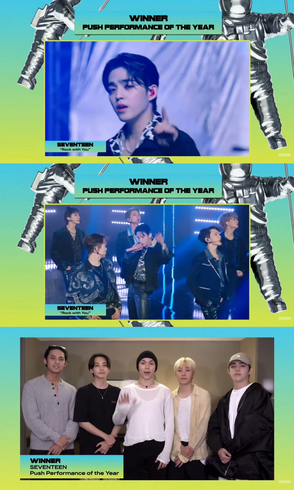 /사진='2022 MTV VMAs' 세븐틴 수상