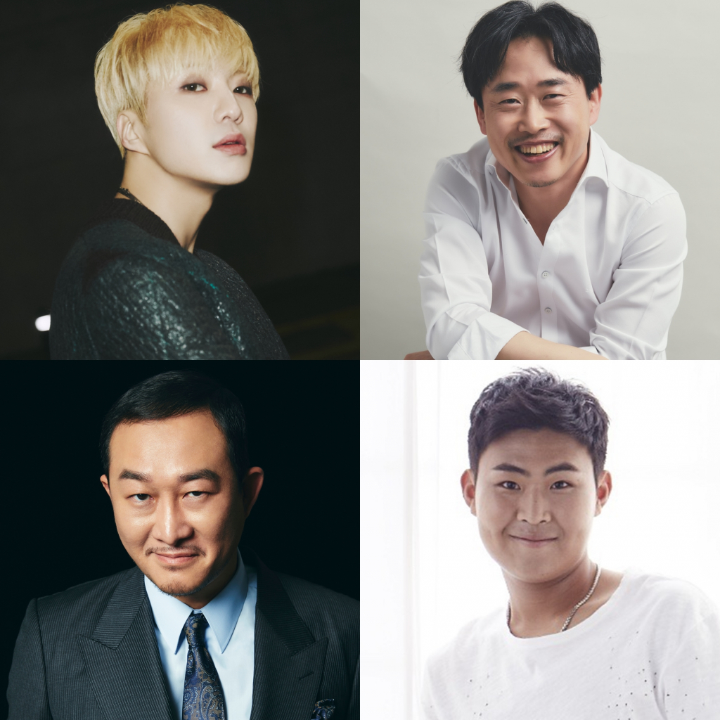 /사진제공=YG엔터테인먼트(강승윤), 플라잉엔터테인먼트(최재섭), 강성훈, 우민규