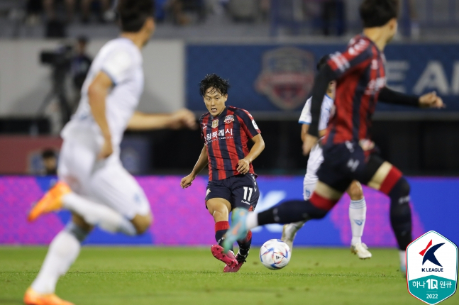 수원FC 이승우. /사진=한국프로축구연맹