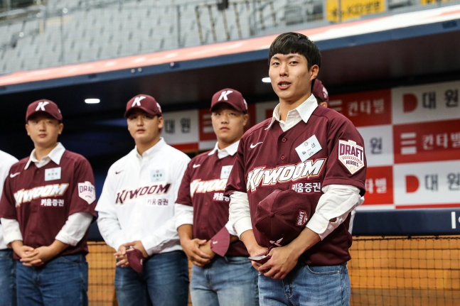 키움 송재선(가장 오른쪽)./사진=키움 히어로즈