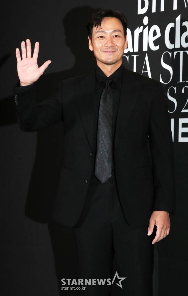 배우 박해수가 7일 오후 부산 해운대구 파라다이스 호텔에서 진행된 '제8회 아시아 스타 어워즈'에 참석해 포즈를 취하고 있다. 2022.10.07 /사진=김창현 기자 chmt@