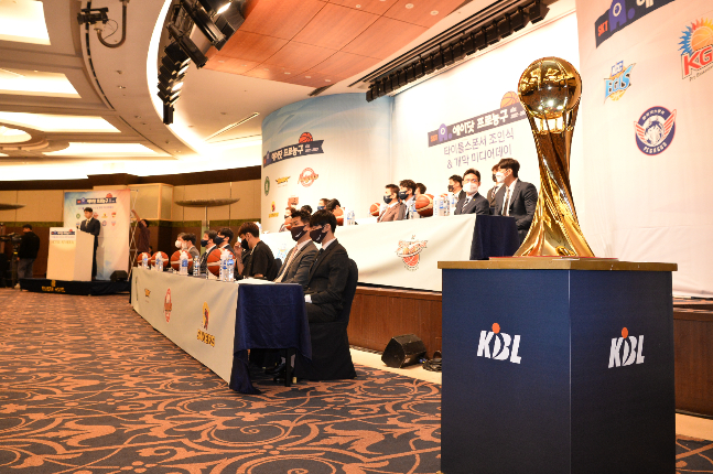 11일 서울 호텔리베라에서 열린 2022~2023 SKT 에이닷 프로농구 개막 미디어데이. /사진=KBL