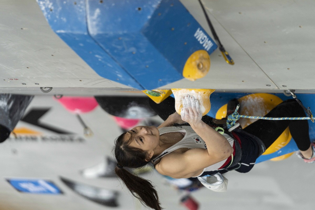 2022 IFSC 서울 스포츠클라이밍 아시아선수권대회 경기 장면. /사진=대한산악연맹