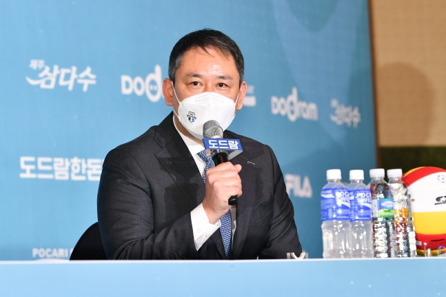 최태웅 현대캐피탈 감독./사진=한국배구연맹