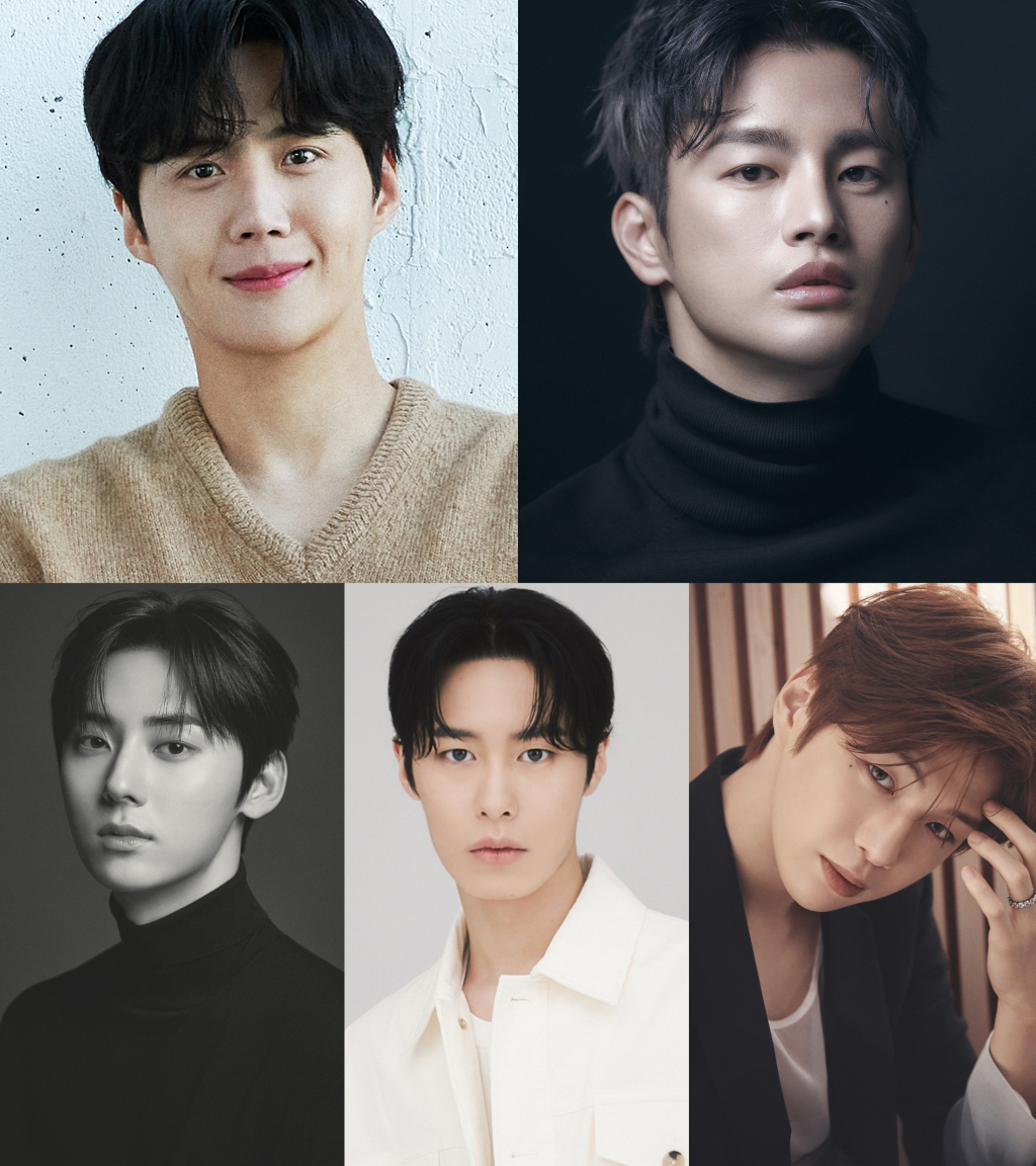 /사진제공=김선호(솔트엔터테인먼트), 서인국(스토리제이컴퍼니), 황민현(플레디스), 이재욱(씨제스엔터테인먼트), 강다니엘(커넥트엔터테인먼트)