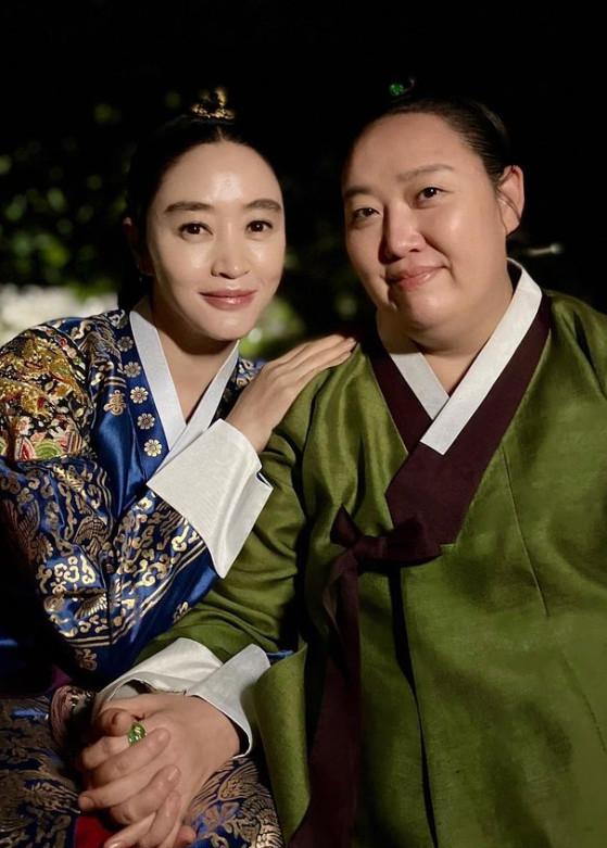 배우 김혜수, 김준면 /사진=인스타그램