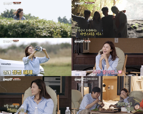 배우 김하늘이 '바퀴 달린 집4'에 출연했다./사진=tvN '바퀴 달린 집4' 방송 화면 캡처