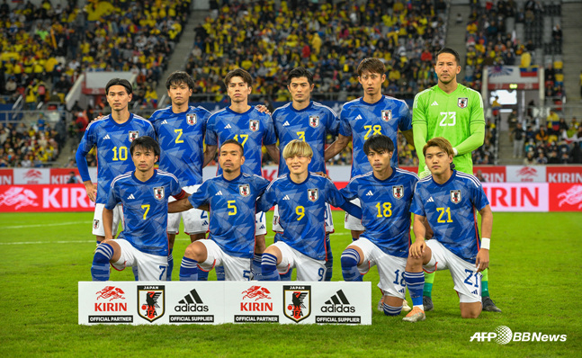 일본 축구대표팀. /사진=AFPBBNews=뉴스1