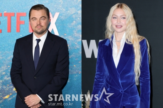 레오나르도 디카프리오(왼쪽), 지지 하디드 / 사진=스타뉴스 /AFPBBNews=뉴스1
