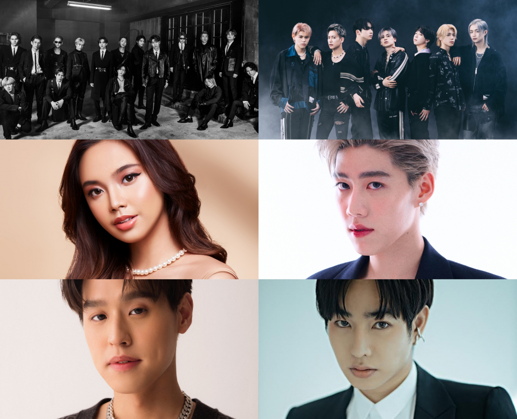 /사진제공=램페이지(LDH JAPAN), 비퍼스트(BMSG), 리오드라(Star Media Nusantara), 피피 크릿(PP Krit Entertainment )), 빌킨(Billkin Entertainment), 펙 팔리트초크(Gmm Grammy)