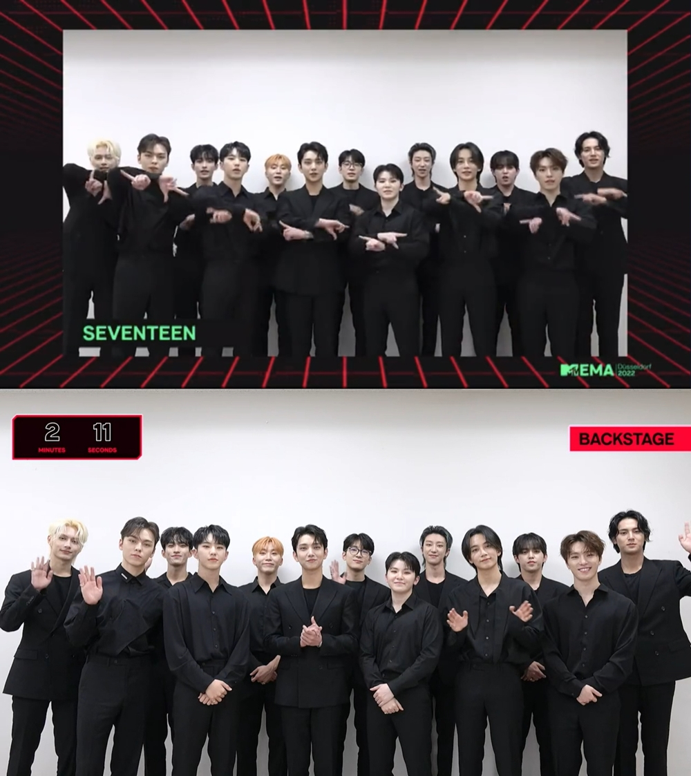 /사진=MTV EMA 방송 화면 캡쳐
